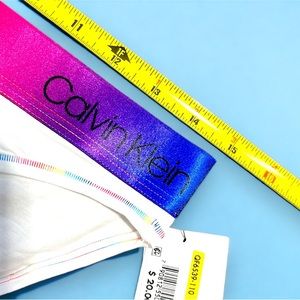 Calvin Klein Bikini Underwear Size Medium Rainbow Band and Stitching Super Cute